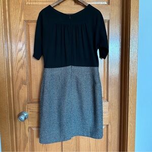 The Loft Black and grey business casual dress